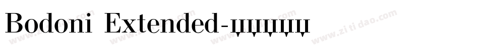 Bodoni Extended字体转换